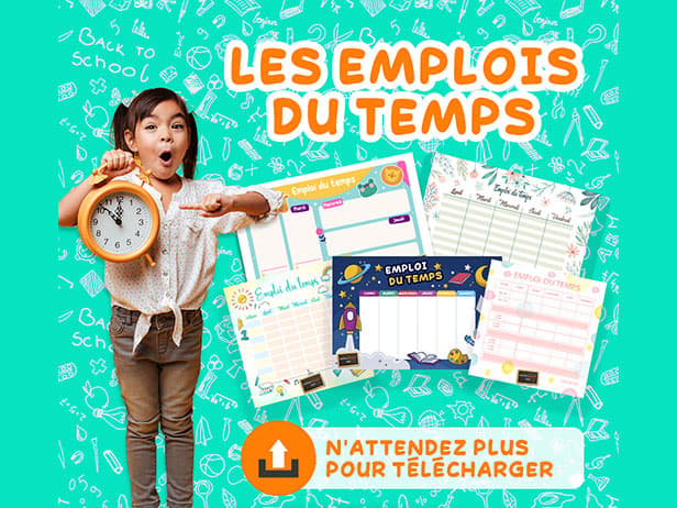 Simplifiez la Rentrée de Vos Enfants : Téléchargez des Emplois du Temps Fun et Pratiques