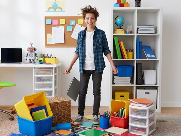 Comment organiser ses fournitures scolaires à la maison ? Nos astuces rangement par niveau !