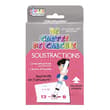 Paquet de 36 cartes éducatives JEUX 2 MOMES pour apprendre les soustractions   