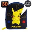 Sac à dos loisirs POKEMON 3D noir effet velours