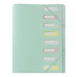 Trieur 8 touches polypro GRAPHMATE Vert Pastel