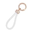 Porte-Clés Cordon Blanc Tressé Bijou doré