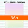 Cahier 24x32 96p Polypro ANONYM Sunset pastel Grands Carreaux Séyès