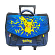 Cartable à roulettes POKEMON 41cm 2 compartiments bleu