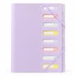 Trieur 8 touches polypro GRAPHMATE Pastel Mauve 