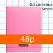 Cahier polypro 17x22cm rose CALLIGRAPHE grands carreaux séyès 48 pages 90 grammes  