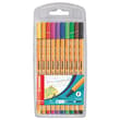 10 Feutres Stabilo point 88 Point ultra fin 