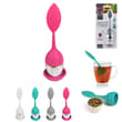 Boule à thé inox silicone et coupelle