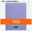 Cahier Polypro Violet CALLIGRAPHE 24x32 96p Grands Carreaux Séyès 90g  
