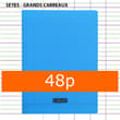 Cahier Polypro Bleu CALLIGRAPHE 24x32 48p Grands Carreaux Séyès 90g  