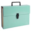 Trieur valisette EXACOMPTA Aquarel 18 compartiments vert pastel