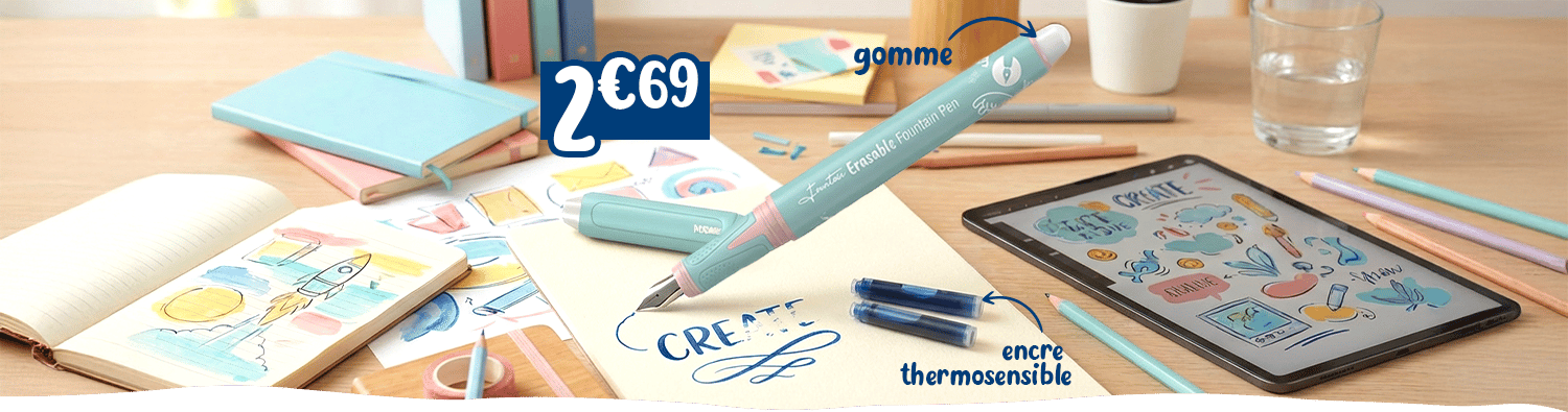 + 2 cartouches d'encres offertes !