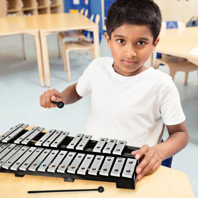Jeu Musical Pliable Glockenspiel 30 Notes Karlak - Xylophone Pliable, Bois Et Aluminium, Sac Inclus Instrument Percussion éducatif Jeu Musical Pliable Glockenspiel 30 Notes Karlak - Xylophone Pliable, Bois Et Aluminium, Sac Inclus Instrument Percussion éducatif