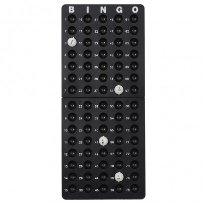 Jeu de loto de luxe avec 18 cartes, 75 balles et 150 jetons ronds, 21 x 21 x 21 cm Jeu de loto de luxe avec 18 cartes, 75 balles et 150 jetons ronds, 21 x 21 x 21 cm