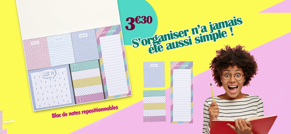 Notes Repositionnables Post-it et notes repositionnables à prix discount