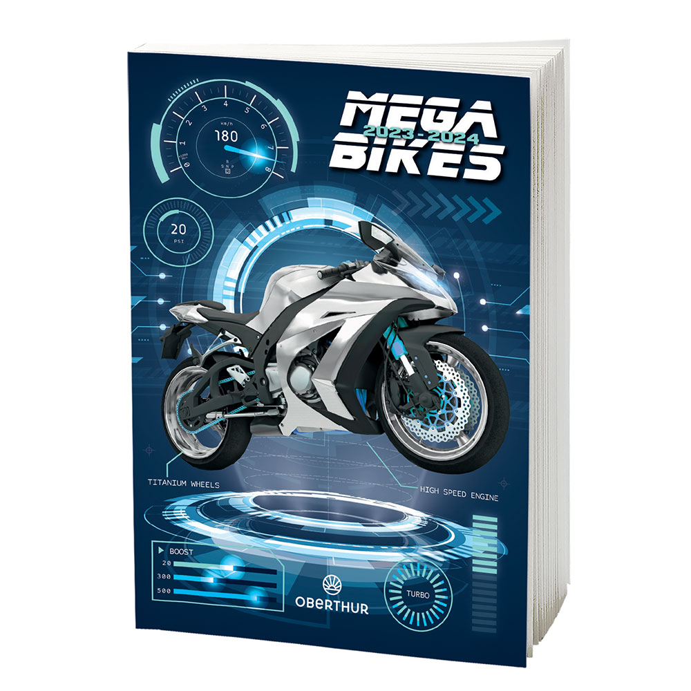 Agenda scolaire MEGABIKES 20232024 Chez Rentreediscount Fournitures