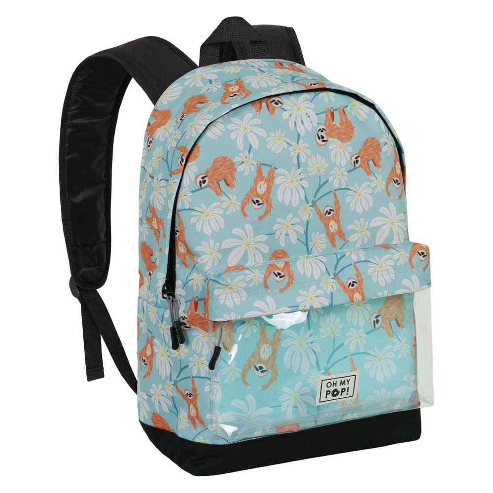 Oh My Pop! Marsupio Zaino Frech-Brownie – Cinturino Regolabile, Tasche Con Cerniera, 31 Cm, Unisex (Multicolore)
