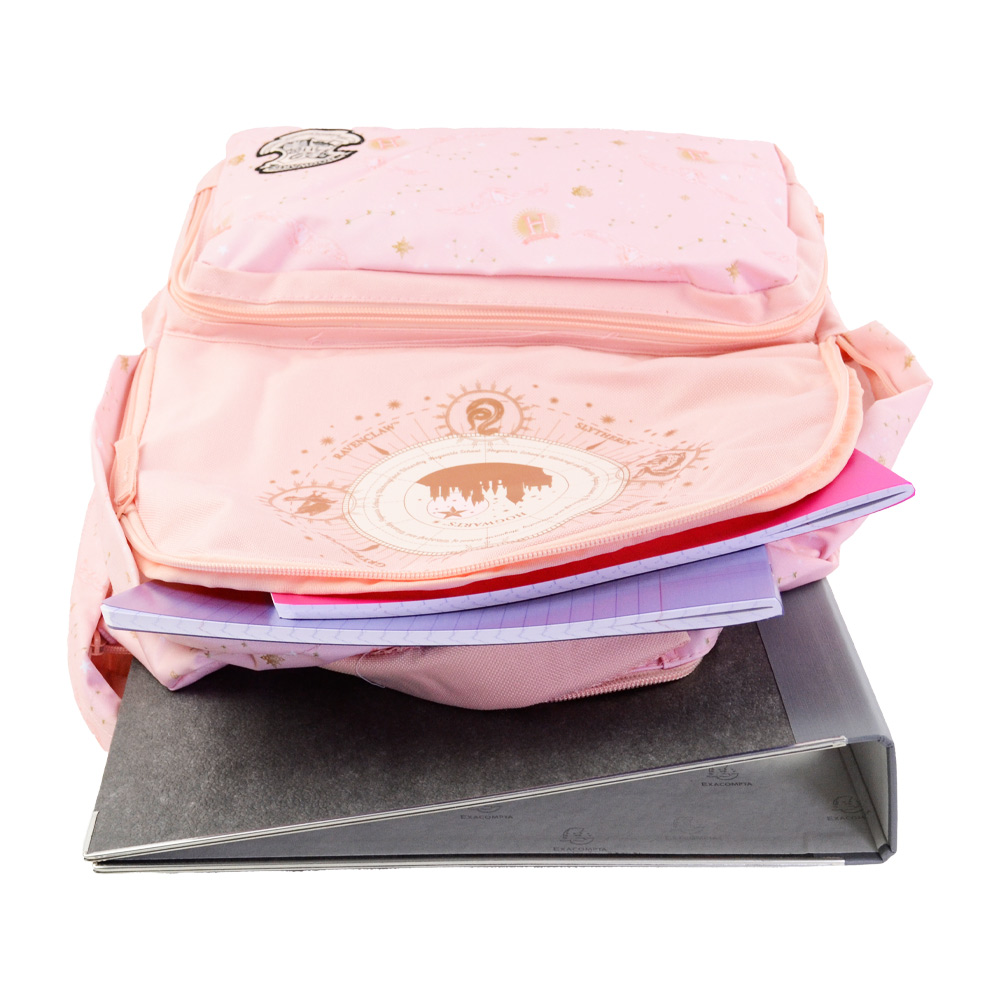 Sac ?� dos HARRY POTTER 2 compartiments rose : Chez Rentreediscount Cartables & trousses