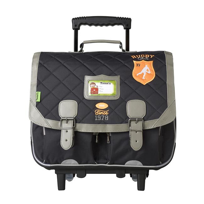 Cartable ?� roulettes TANN'S Edition limit?�e Rugby 41 cm noir : Chez Rentreediscount Cartables 