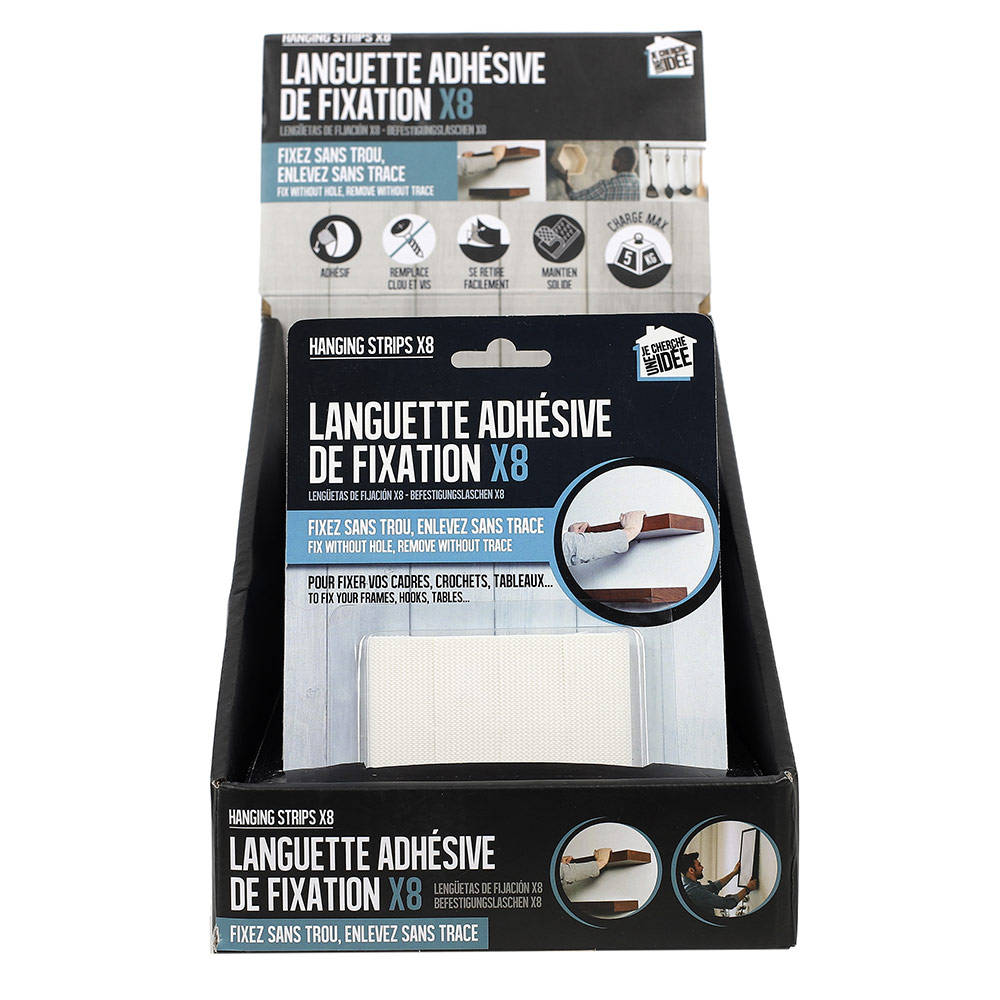 AIEX Lot De 300 Languettes Adhésives Transparentes à Trou Rond De 2,2 X 3,8 Cm Pour Suspendre Des Produits Avec Adhésif Ultra Puissant Pour Vente D' Articles De Vente Au Détail