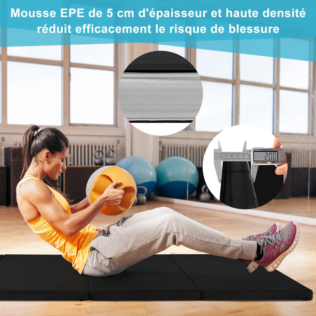Tapis de fitness Rainbow main image 1