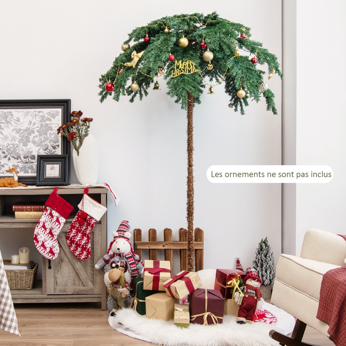 Arbre illuminé Blanc chaud Fer H150xl70xL70cm | Maisons du Monde