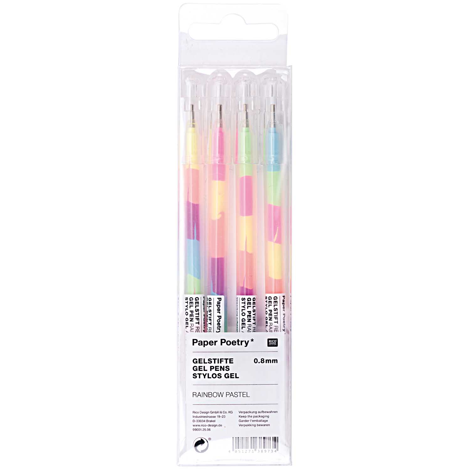 Lot De 5 Stylos Gel Rétractables 0.5 Mm - Séchage Rapide, Prise Confortable, Pour école Et Bureau