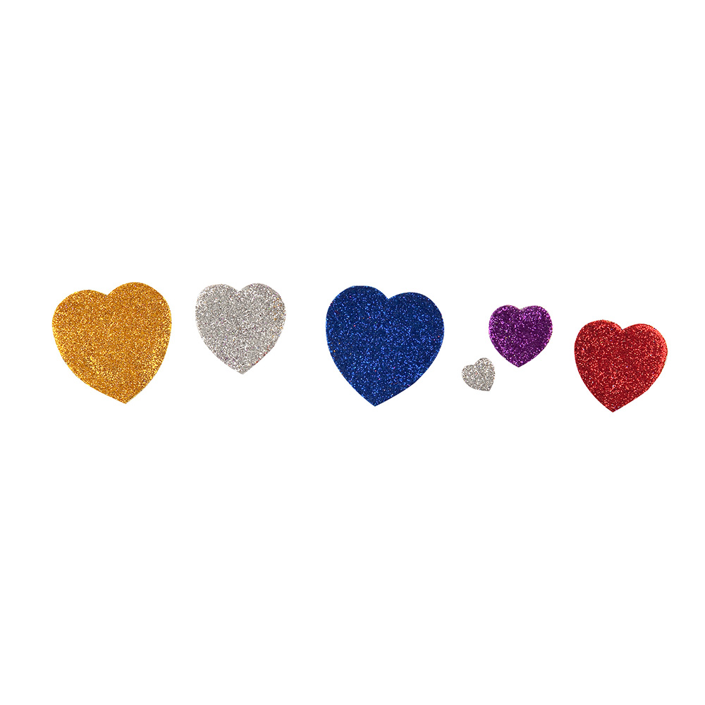 Maquette de tableau avec coeurs en feutre | PSD Premium