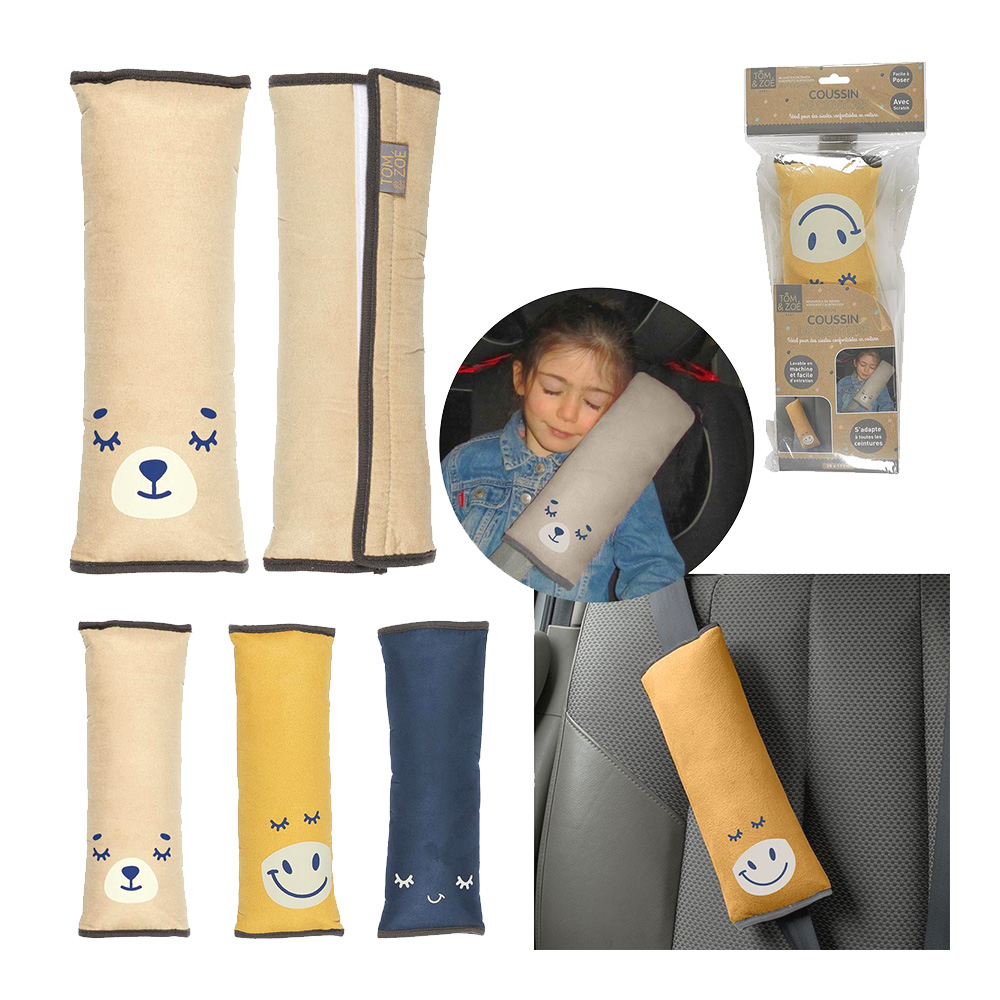 Coussin pour ceinture de sécurité Enfant Jaune Chez