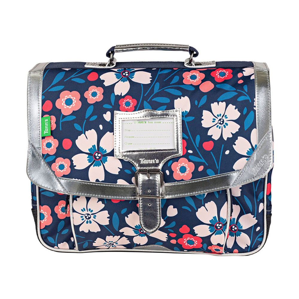 Cartable 38cm Tann's Les Fantaisies Loan Bleu Marine/Camel - Éco-Responsable