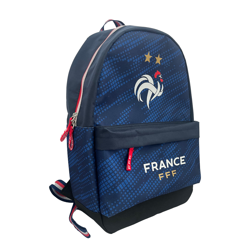 Sac à dos FFF Equipe de France compartiment bleu Chez