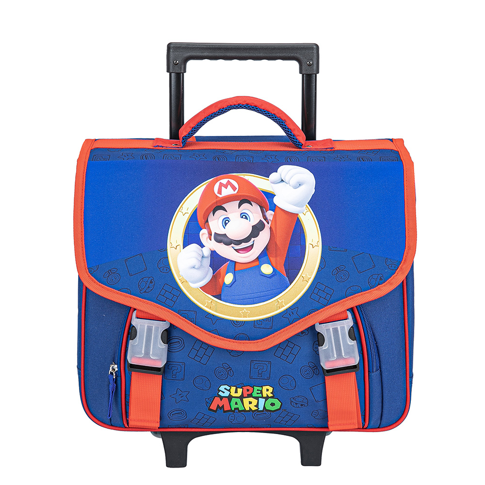 Backpack Sac A Roulette Mario Cartable Trolley Cartable A Roulette
