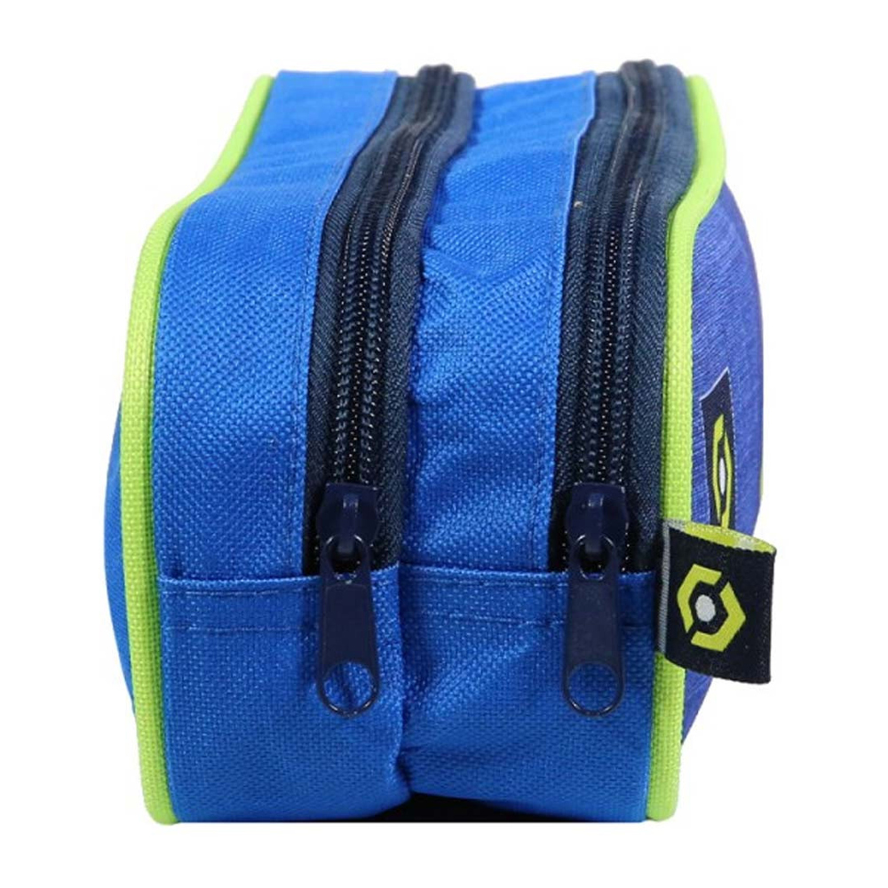 Trousse Scolaire FFF Équipe De France Football - 2 Compartiments - Bleue - 10