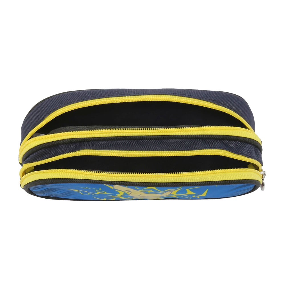 Trousse Triple Safta Paul Frank Campers - 21.5x8x10 Cm - Pour Enfants 5-14 Ans - Noir, Grande Capacité