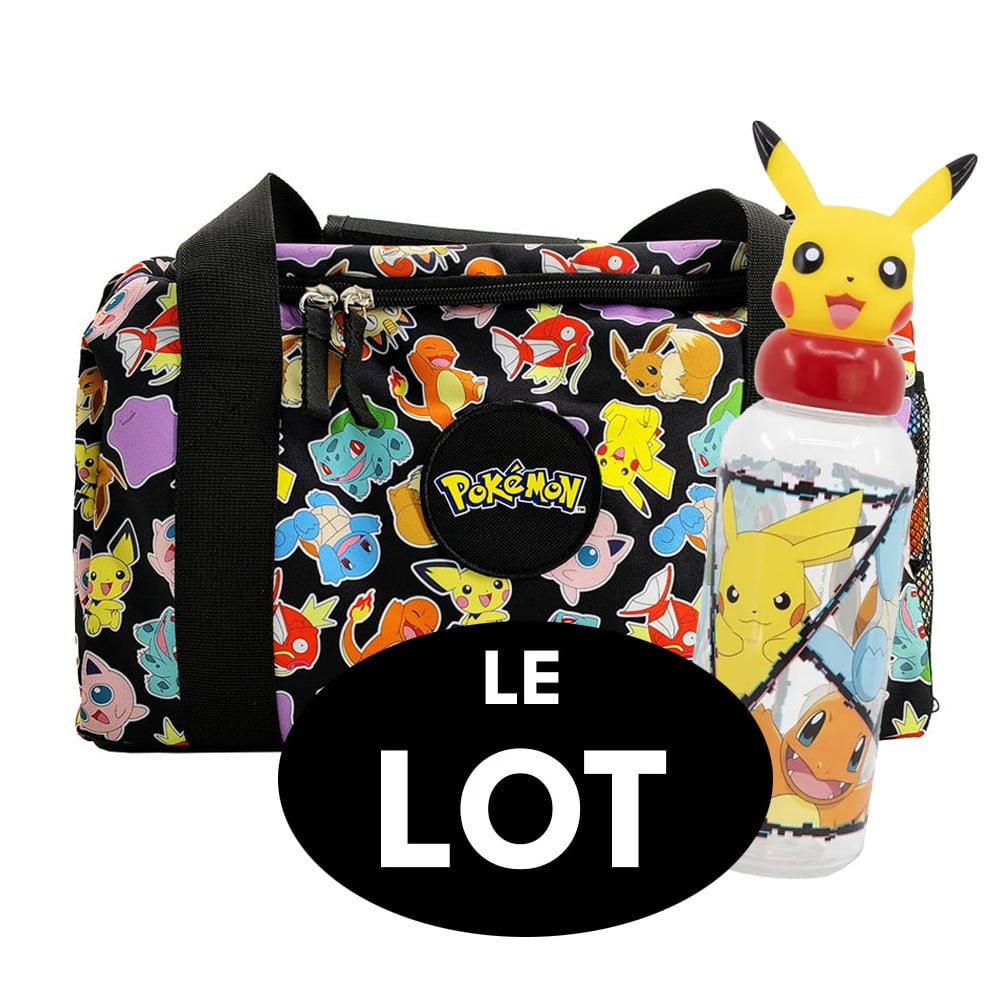 Gourde Pokémon 380 Ml – Sports – Enfant – PVC Sans BPA – Produit Officiel – Anti-fuite