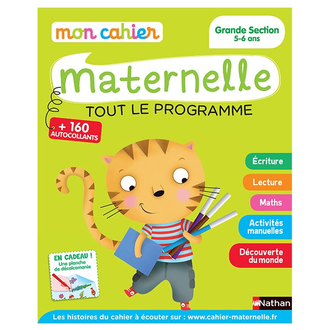 Mon cahier maternelle NATHAN Grande Section Chez Rentreediscount Fournitures scolaires