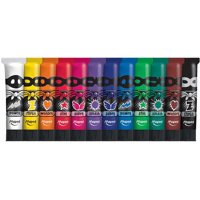 12 tubes de gouache MAPED Color'Peps Chez Rentreediscount Fournitures