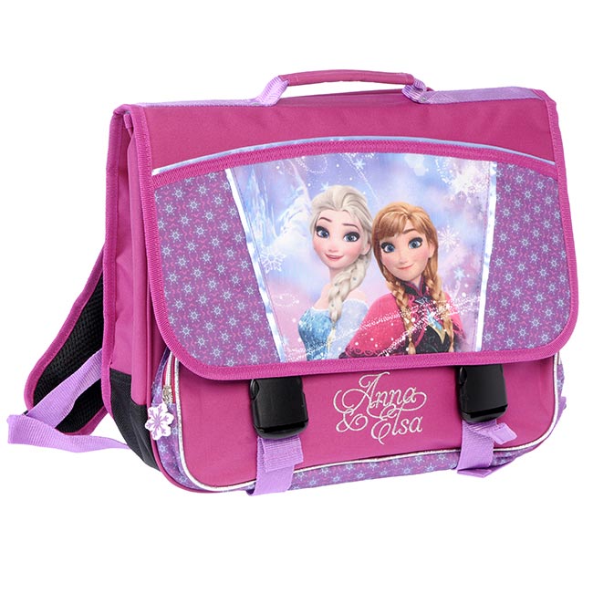 Cartable REINE DES NEIGES snowflake 38 cm 2 compartiments : Chez