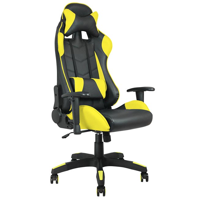 Fauteuil De Bureau Gamer Waytex Racing Noir Et Jaune Chez Rentreediscount Fournitures De Bureau