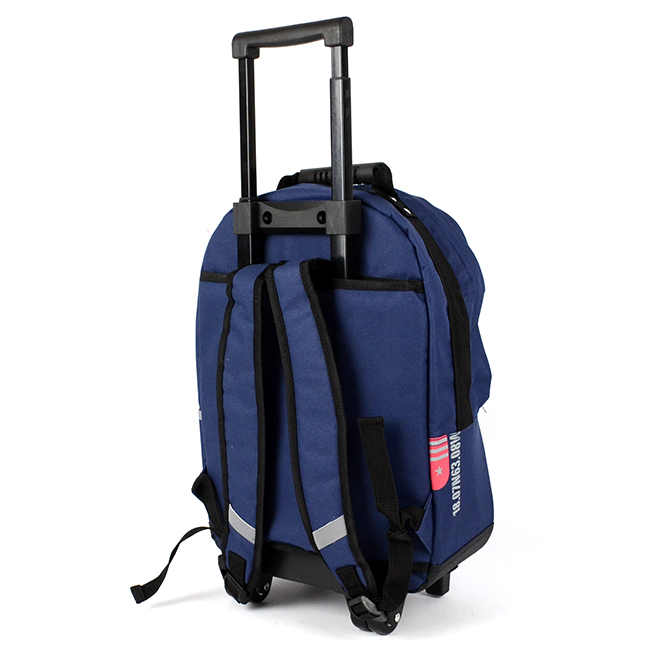 Sac à dos à roulettes OBERTHUR boys bleu marine Chez Rentreediscount Cartables & trousses
