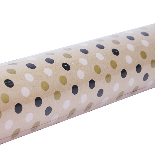 Wikadlik Rouleau De Papier Cadeau Foncé, 43 Cm X 10 M