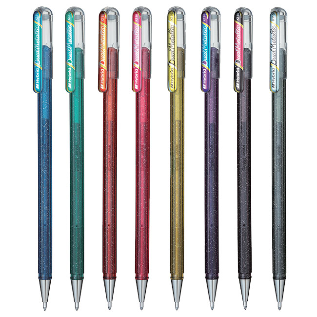 k110-stylo-roller-pentel-dualmetallic-encre-gel-métallisee