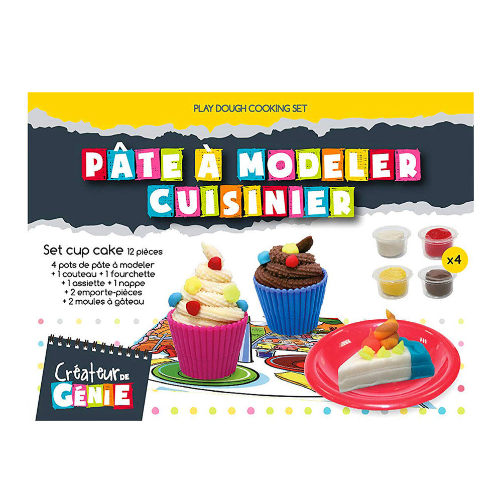 Pate A Modeler Cuisinier Createur De Genie Cup Cake Chez Rentreediscount Loisirs Creatifs