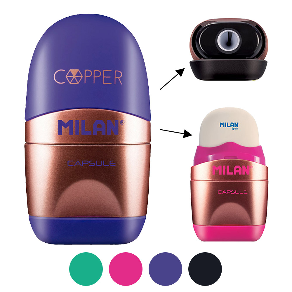 Taille-crayon Milan Capsule Cuivre Noir