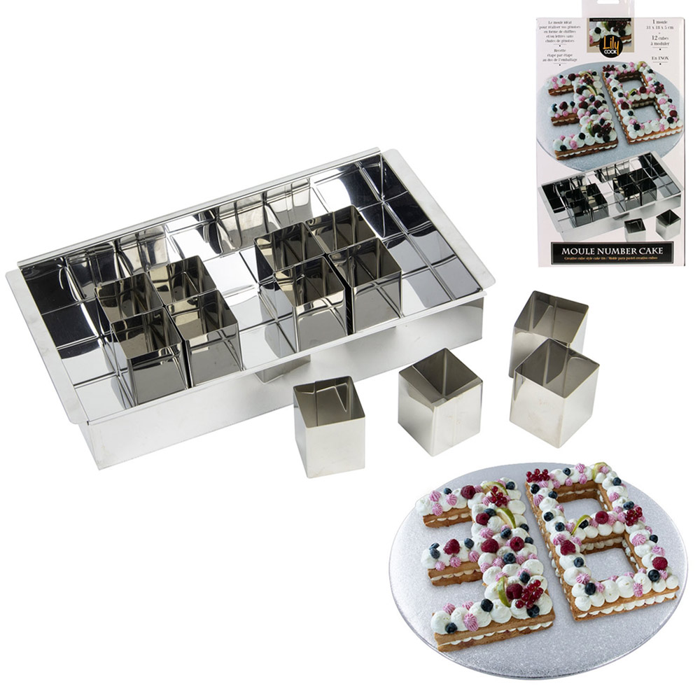 Moule Number Cake Modulable En Inox Chez Rentreediscount Loisirs Creatifs