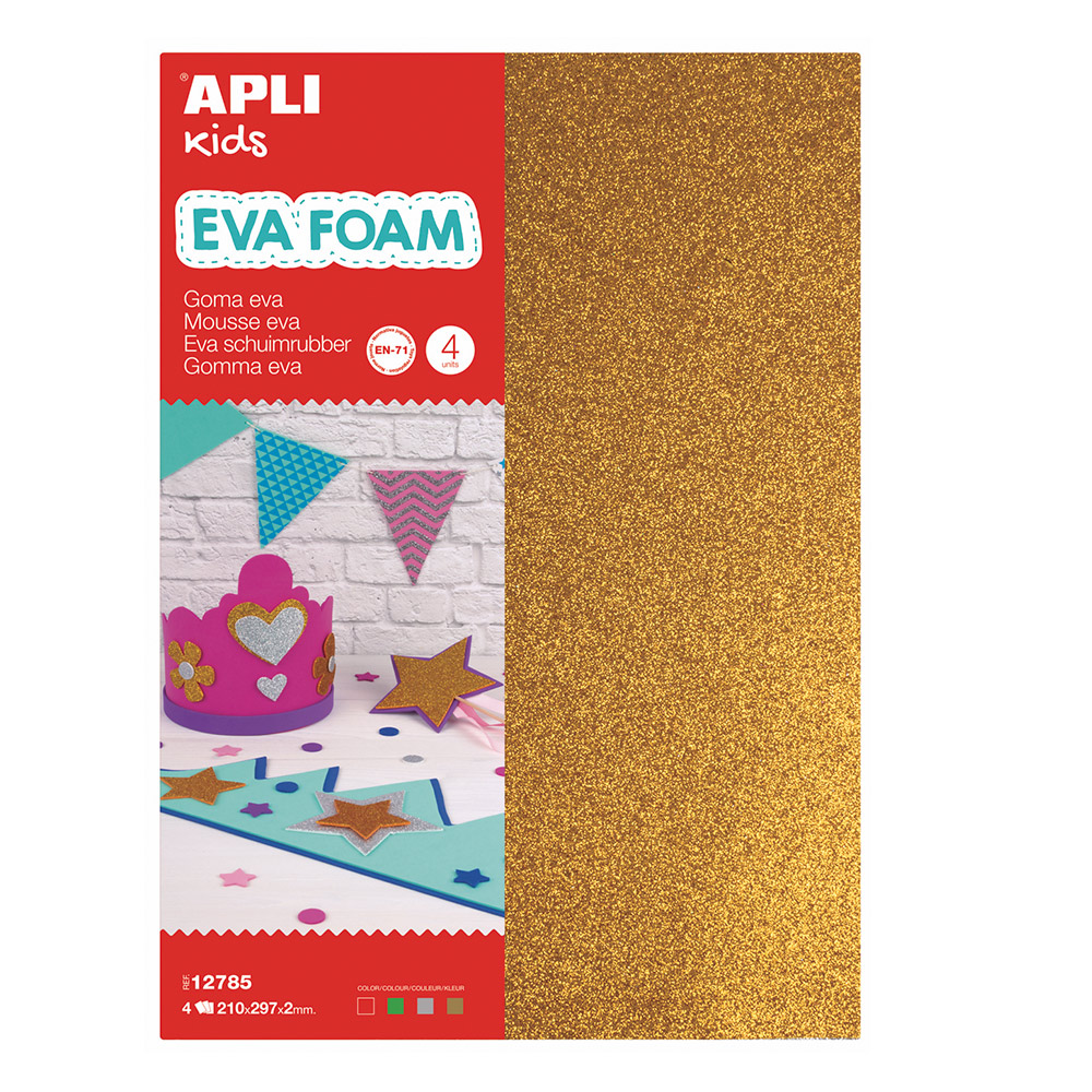 Lot De 10 Feuilles A4 Mousse EVA Pailletées 2 Mm Argenté - Idéal Scrapbooking Et Loisirs Créatifs