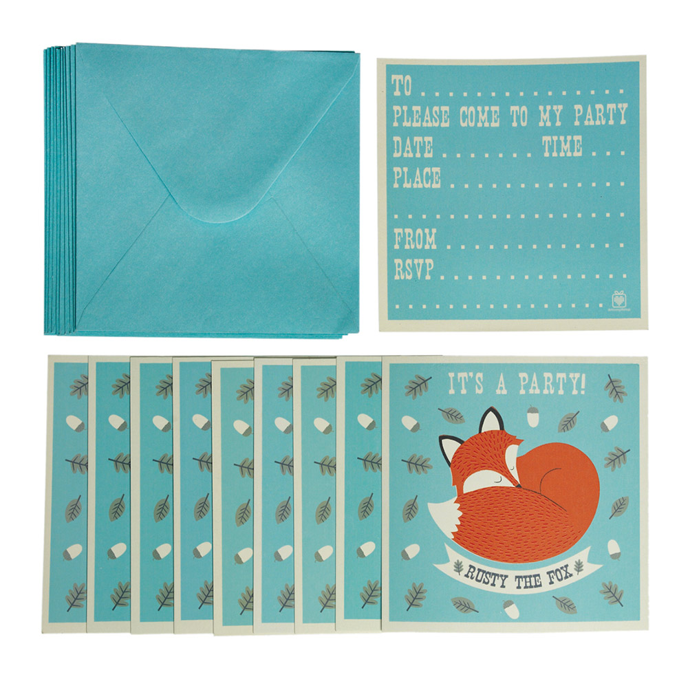 10 Cartes Anniversaire Rusty Le Renard Avec Enveloppes Chez Rentreediscount Loisirs Creatifs