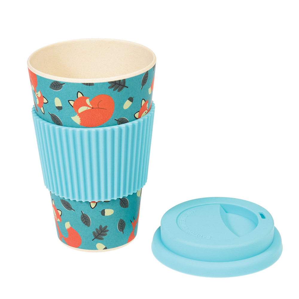Mug Bambou Couvercle Silicone Rusty Le Renard Chez Rentreediscount Cartables Trousses