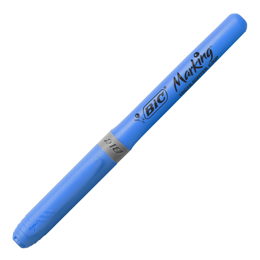 BIC Highlighter Surligneurs Pointe Biseautée - Lot De 10 (2x5) Couleurs Fluos Pop, Encre Anti-Bavure, Idéal Études Et Bureau