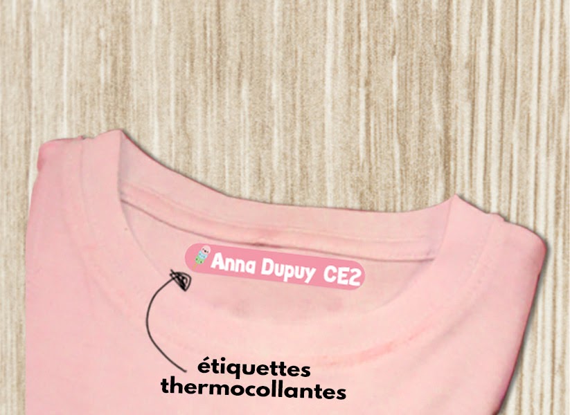 Etiquettes thermocollantes personnalisable